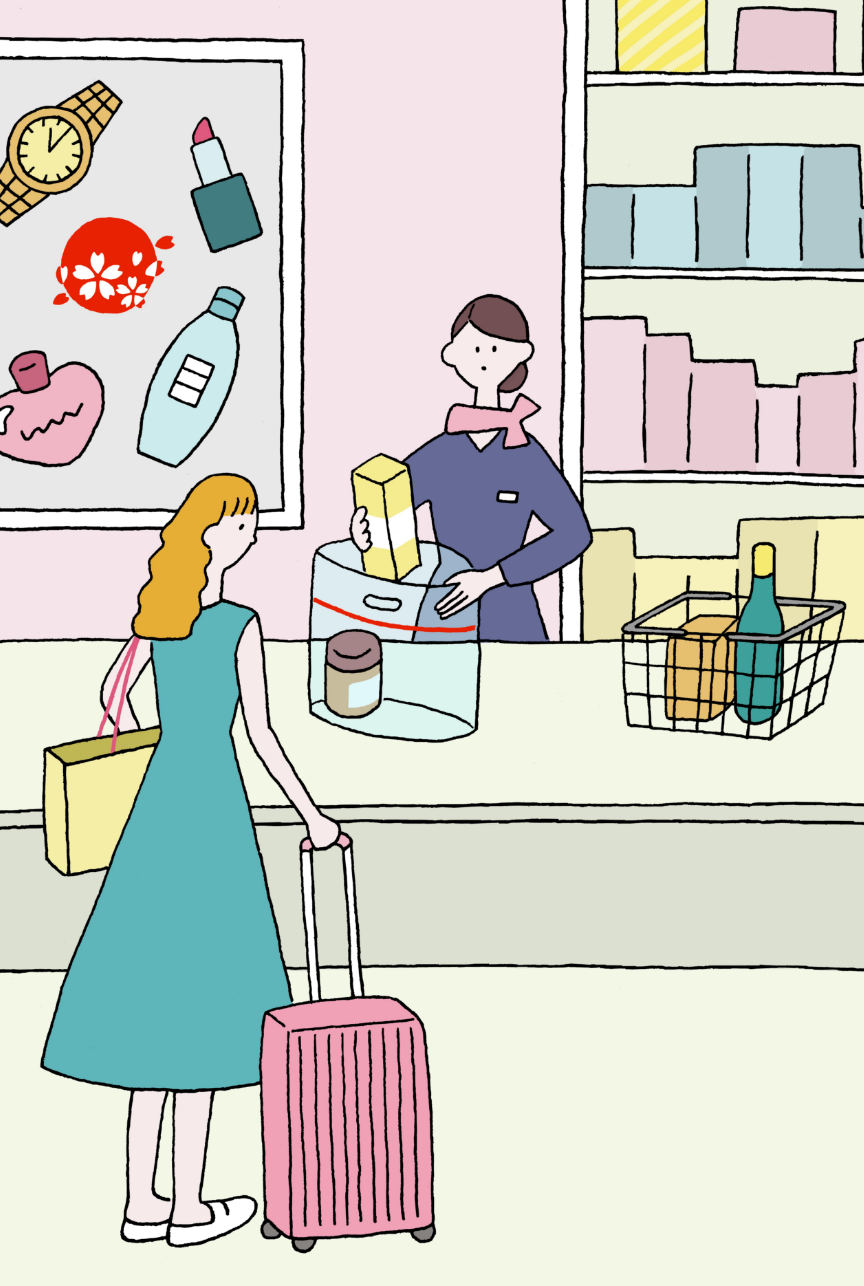 免税店イラスト